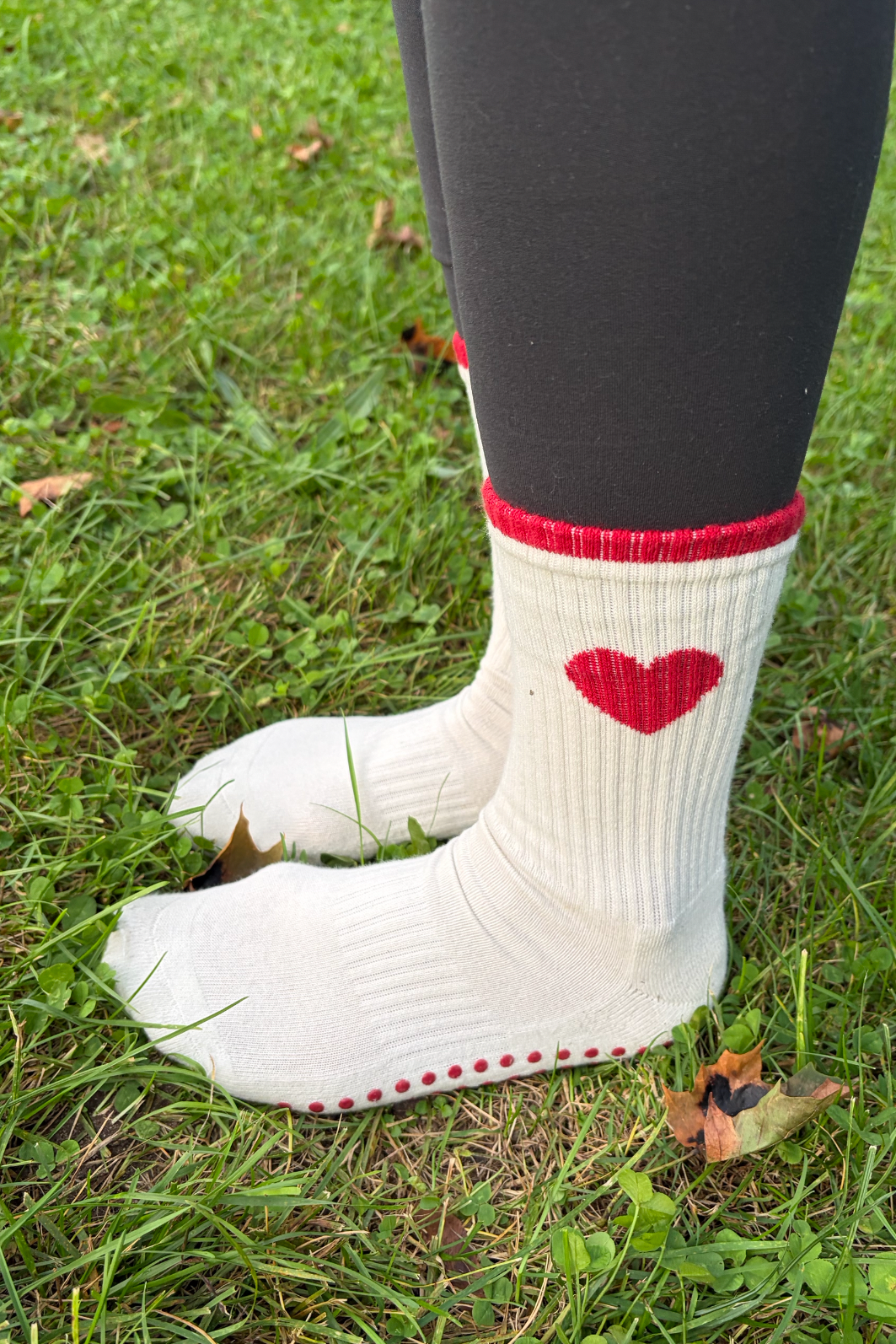 Le Cœur Rouge Grip Sock